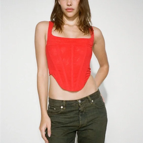 Miaou red corset M - Picture 2 of 2